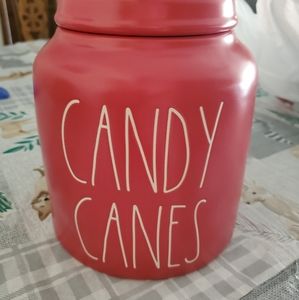 Rae Dunn Candy Canes Canister Christmas